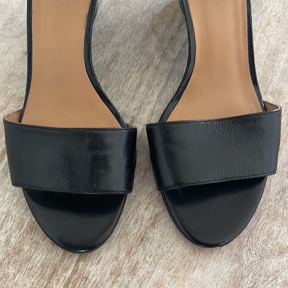 Nine West black ankle strap wedge sandals - Picture 10 of 13